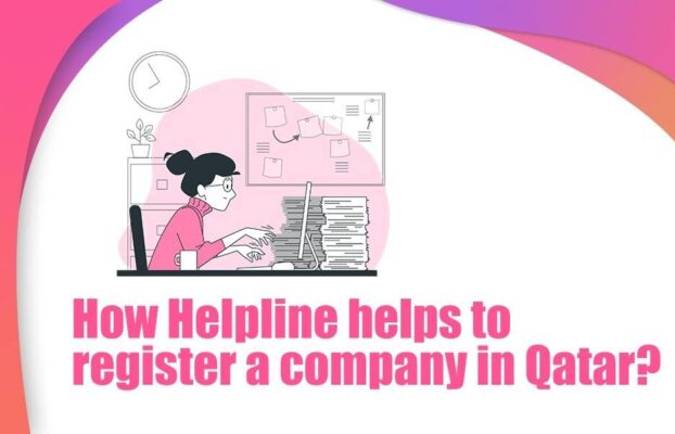 How does Helpline Group help to register a company in Qatar?