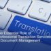 Professional Translation Services in Document Management