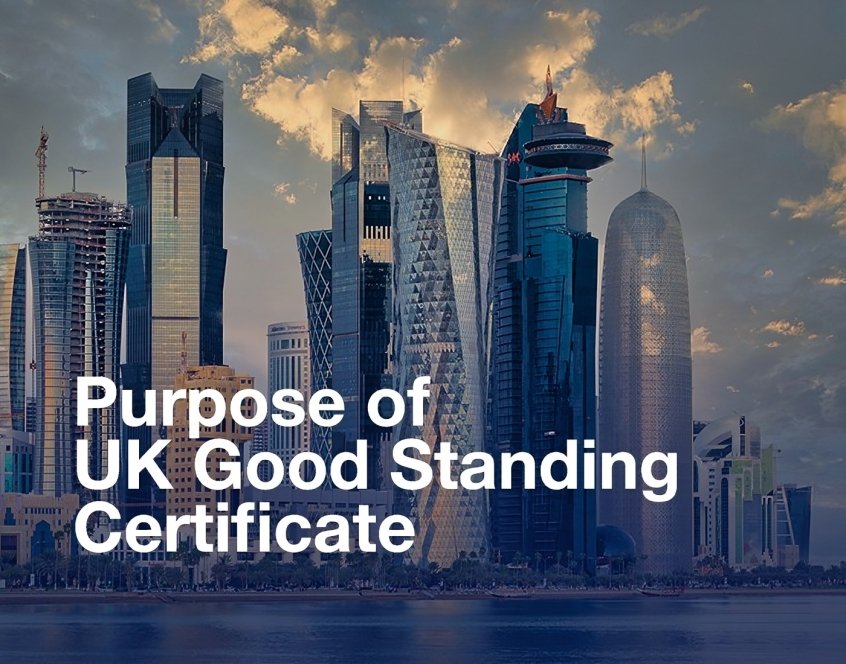Purpose of UK Good Standing Certificate.