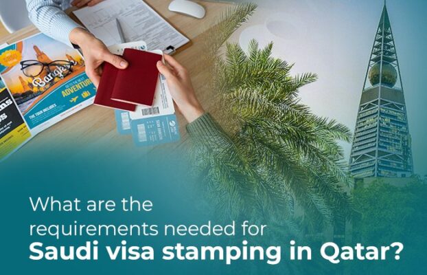 What are the requirements needed for Saudi visa stamping in Qatar?