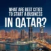 Best cities to start a business in Qatar – skyline of Doha at night showcasing top business destinations like Lusail, Al Wakrah, and The Pearl. Ideal for entrepreneurs and investors exploring company formation in Qatar.